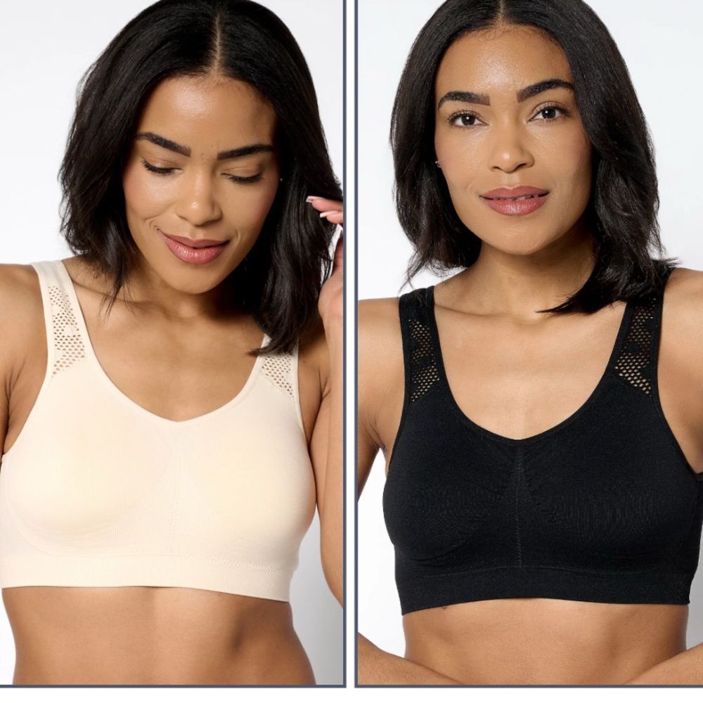 Anybody Intimates Seamless Lounge Bra with Lycra 2 Pack